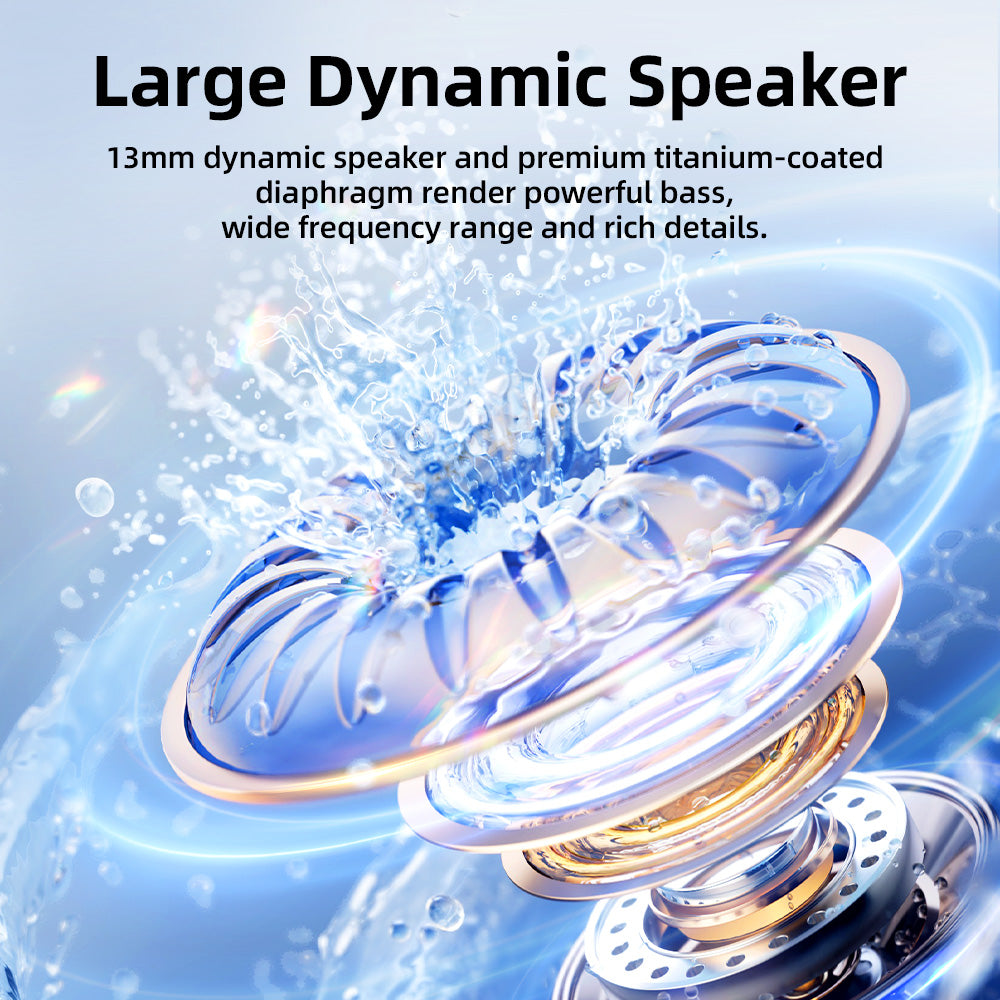 JOYROOM JR-DS1 Bluetooth 5.3 True Wireless Earphones Magnetic Neckband Headphones with Digital Display JOYROOM JR-DS1 Bluetooth 5.3 True Wireless Earphones Magnetic Neckband Headphones with Digital Display